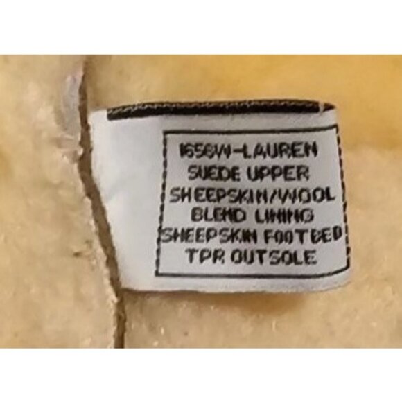 BearPaw Boot Lauren Suede‎ Upper Sheepskin/Wool Blend Lining size 7 - Picture 9 of 11